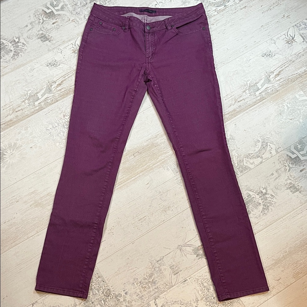 Prana Straight Leg Jeans in Deep Plum